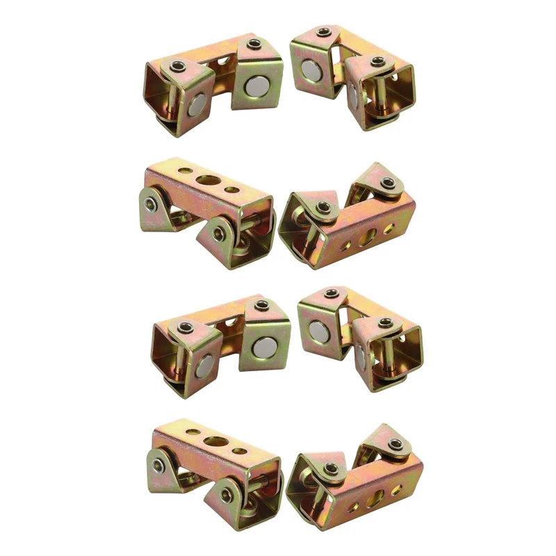 

8Pcs V Type Magnetic Welding Clamps Holder Suspender Fixture Adjustable Pads Kit