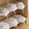 10 pcs/set Shoe Fabric Covers Non-woven Dustproof Drawstring Clear Storage Bag Travel Pouch Shoe Bags Dry Shoes Protect 2