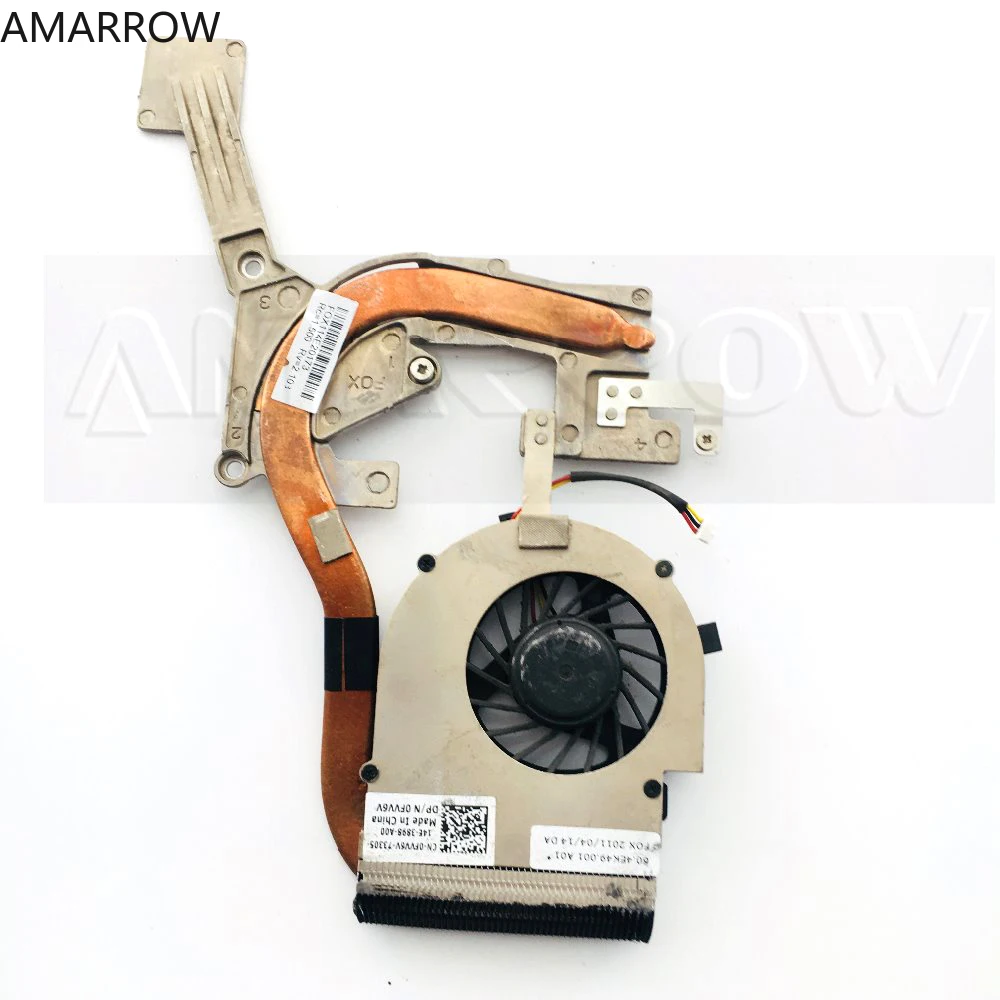 Original For DELL laptop heatsink cooling fan cpu cooler M4010 M4030