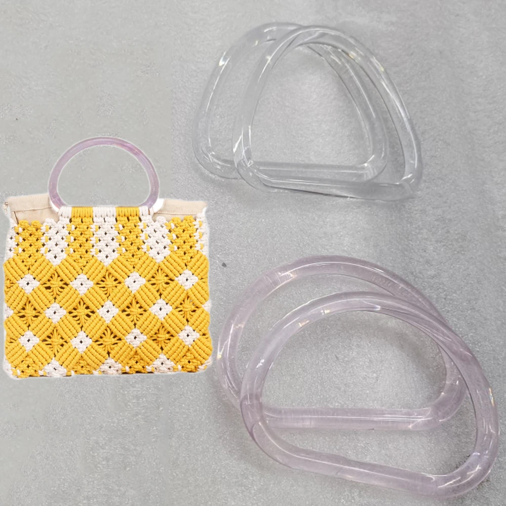 D Shape Bag Handles DIY Replacement Handbag Tote Handles Purse Bags Bag Straps Plastic Bag Handle Accessories For Women