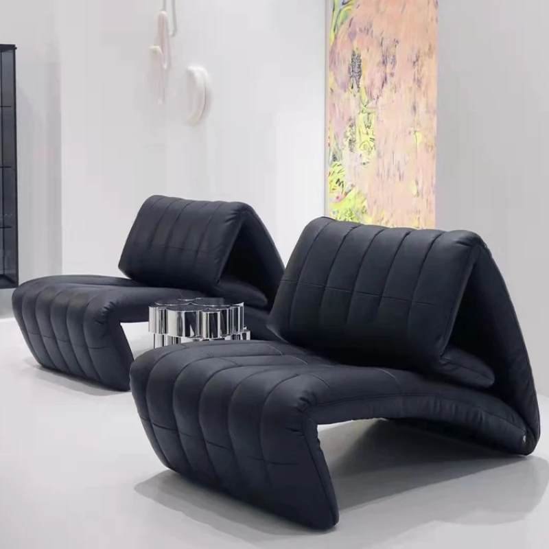 

Single Sofa Chair Leisure Creative Folding Art Lazy Recliner Multifunctional Living Room Furniture Home Mobilier