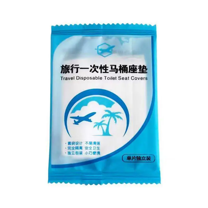 Disposable Toilet Seat Cover Mat Plastic Waterproof Toilet Cover Cushion Paper Bathroom Accessories