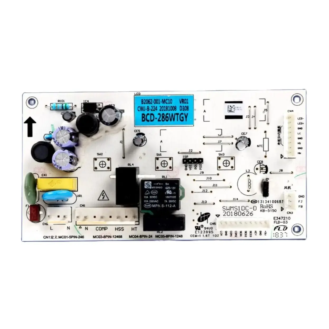 

New For Skyworth Refrigerator computer board B2062-001-MC10 part