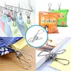 100Pcs 6cm Stainless Steel Clothes Pegs Sealing Clips Clothespins Metal Storage Kitchen Organizer Tool Cloth Pin Clip Holders 4