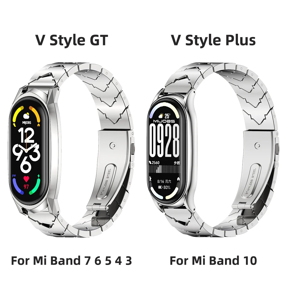 Elegant Stainless Steel Metal Strap Bracelet