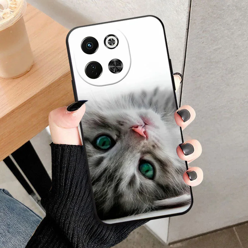 Black TPU Shockproof Phone Case - Soft Silicone Bumper & Protective Back Cover