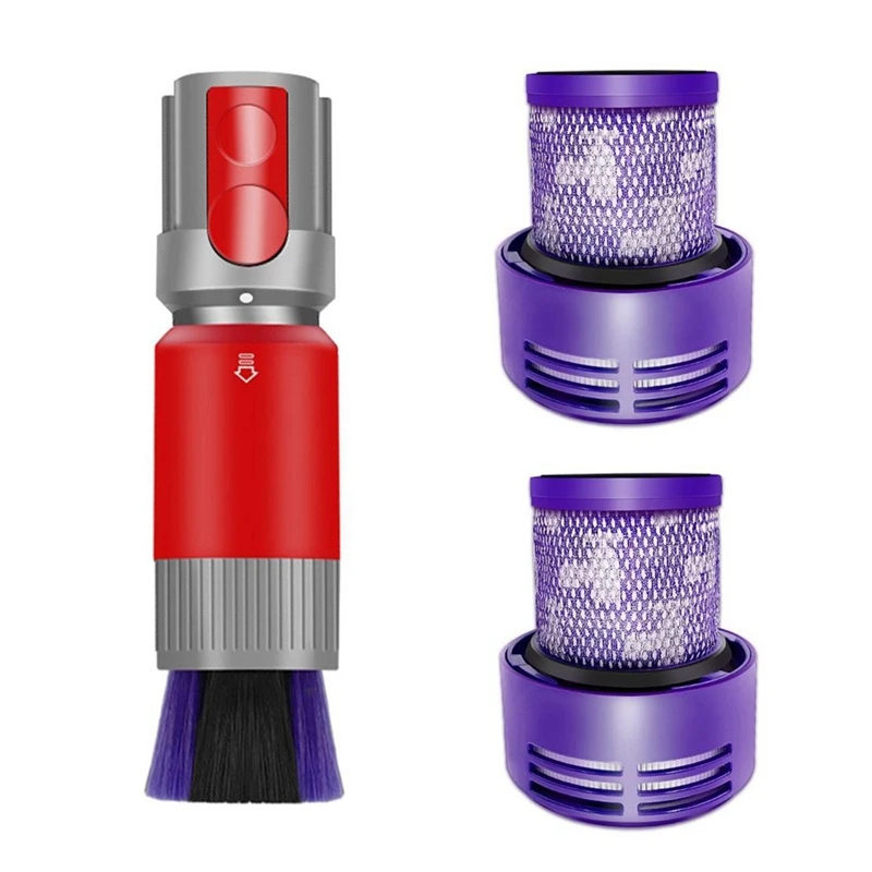 

Запчасти для пылесоса Dyson V10, мягкая щетка для удаления пыли без следов, ультраузкое пространство, всасывающая головка, фильтры