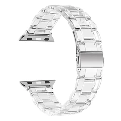 Vibrant Clear Resin Apple Watch Bracelet Band - Series 11 42mm (Clear)