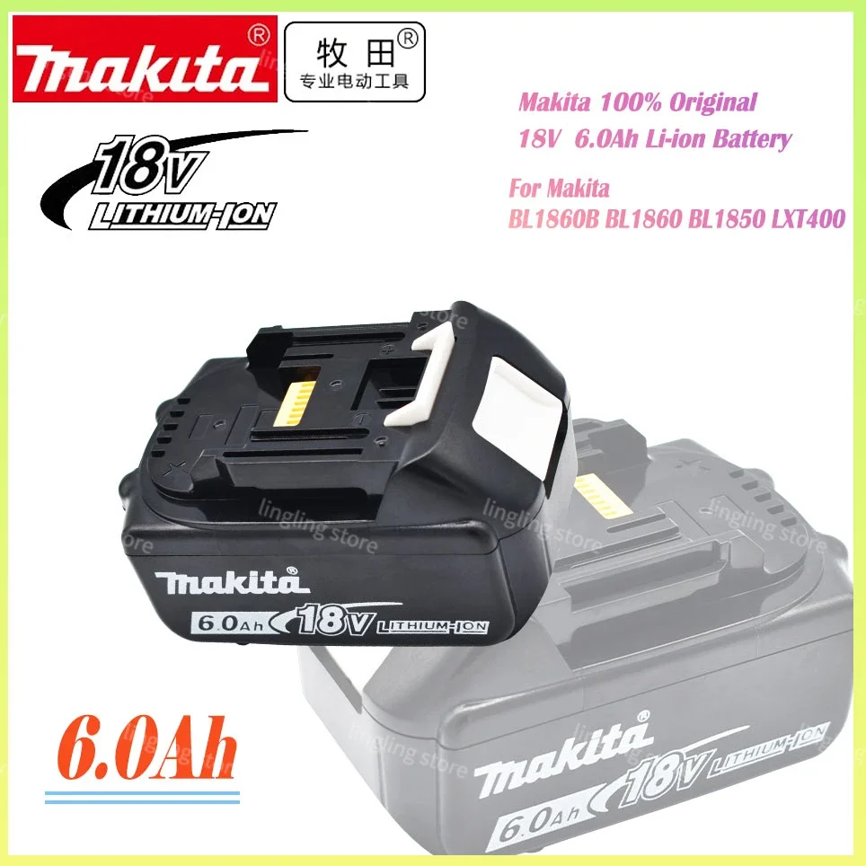 

100% Original Makita 6.0Ah 18V Li-ion Battery Charger DC18RF BL1840 BL1830 BL1430BL1440 DC18RC Charging Tool With USB Port