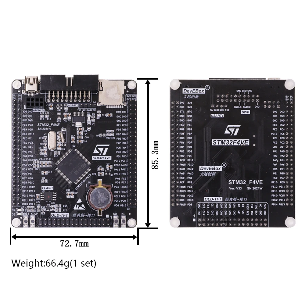 STM32F407VET6 Development Board Cortex-M4 STM32 Minimum System