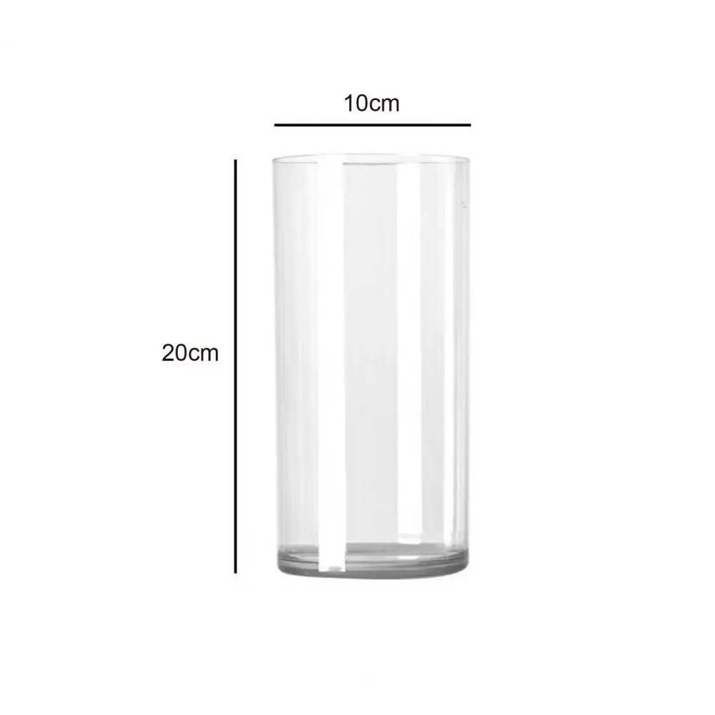 Clear Cylinder Vase Wedding Party Dining Table Centerpiece Decoration Hydroponic Flower Holder Transparent Container 6