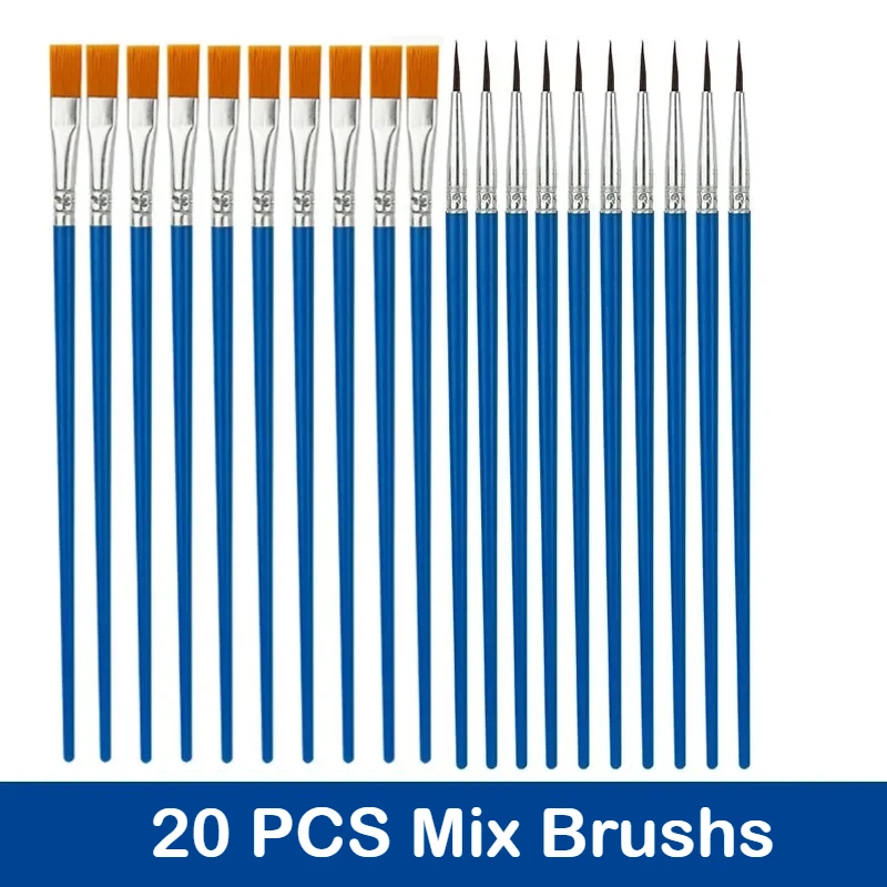 Versatile Paint Brush Set for Acrylic, Watercolor, and Oil – Ideal for Artists and Students