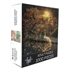 70*50cm 1000pieces Paper Puzzle Adult Puzzle Peacock in the MoonlightDifficulty Jigsaw Puzzle Relaxing Craft Home Wall Decro 3