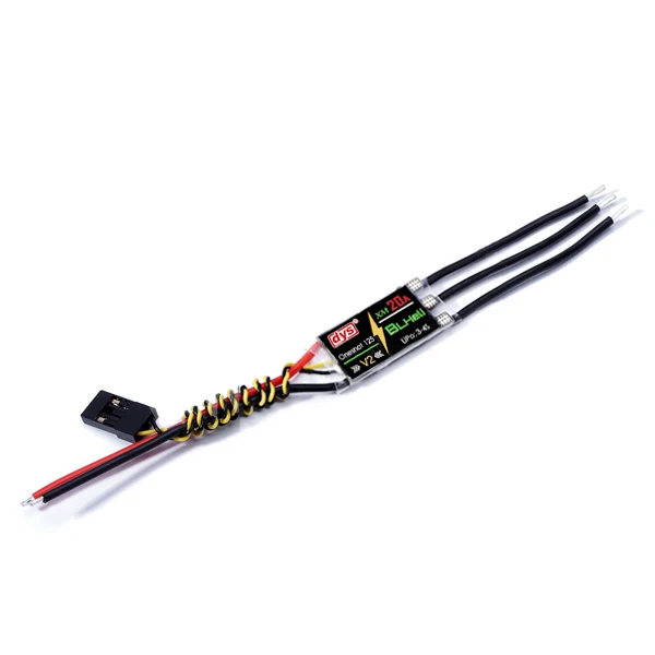 

Мультикоптер DYS XM20A V1/V2 BLHeli 3-4S OPTO 20A высокочастотный мини-регулятор скорости ESC с паяльной подушкой
