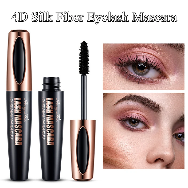 

4D Тушь для ресниц, стойкая черная Водостойкая тушь для глаз, тушь для ресниц, удлинение ресниц, завивка, быстрая сушка, густая, объем, макияж