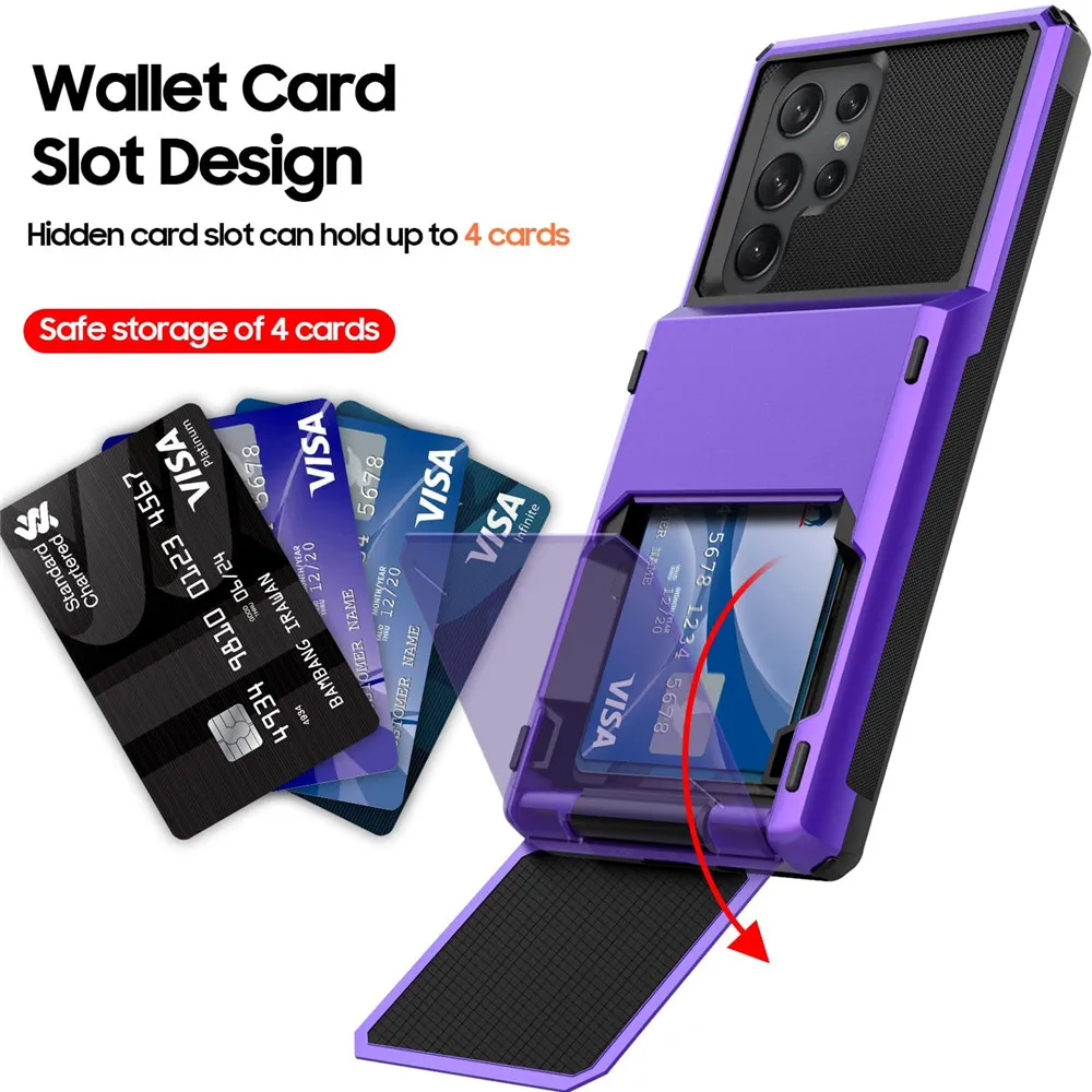 S23 Ultra Per Samsung S23Ultra Custodia S23 Plus S23 + Portafoglio Porta Carte Slot Cover Per Samsung Galaxy S23 S 23 Plus Ultra Funda