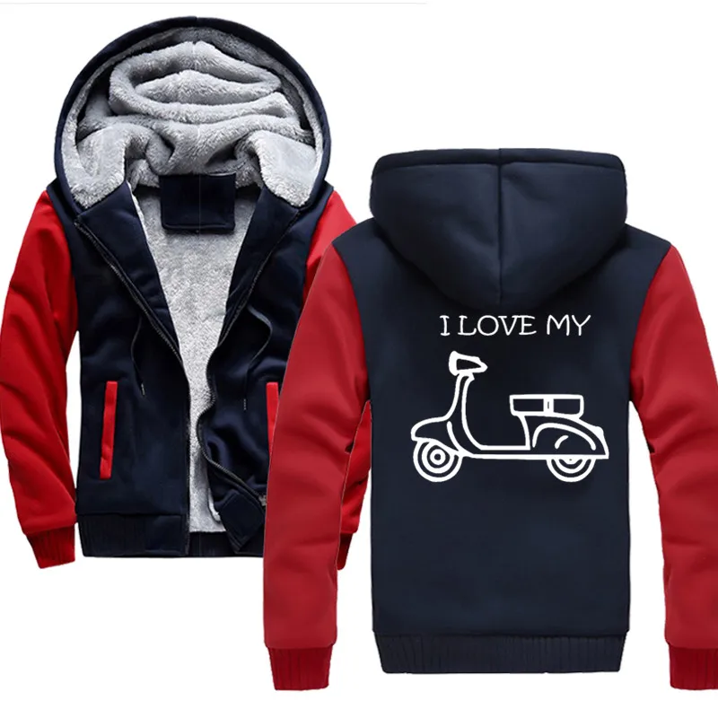 

vespa scooter love 2022 Autumn And Winter New Style Thickening Moletom Masculino Plus Size Couples Men Velvets Sudaderas Hombre