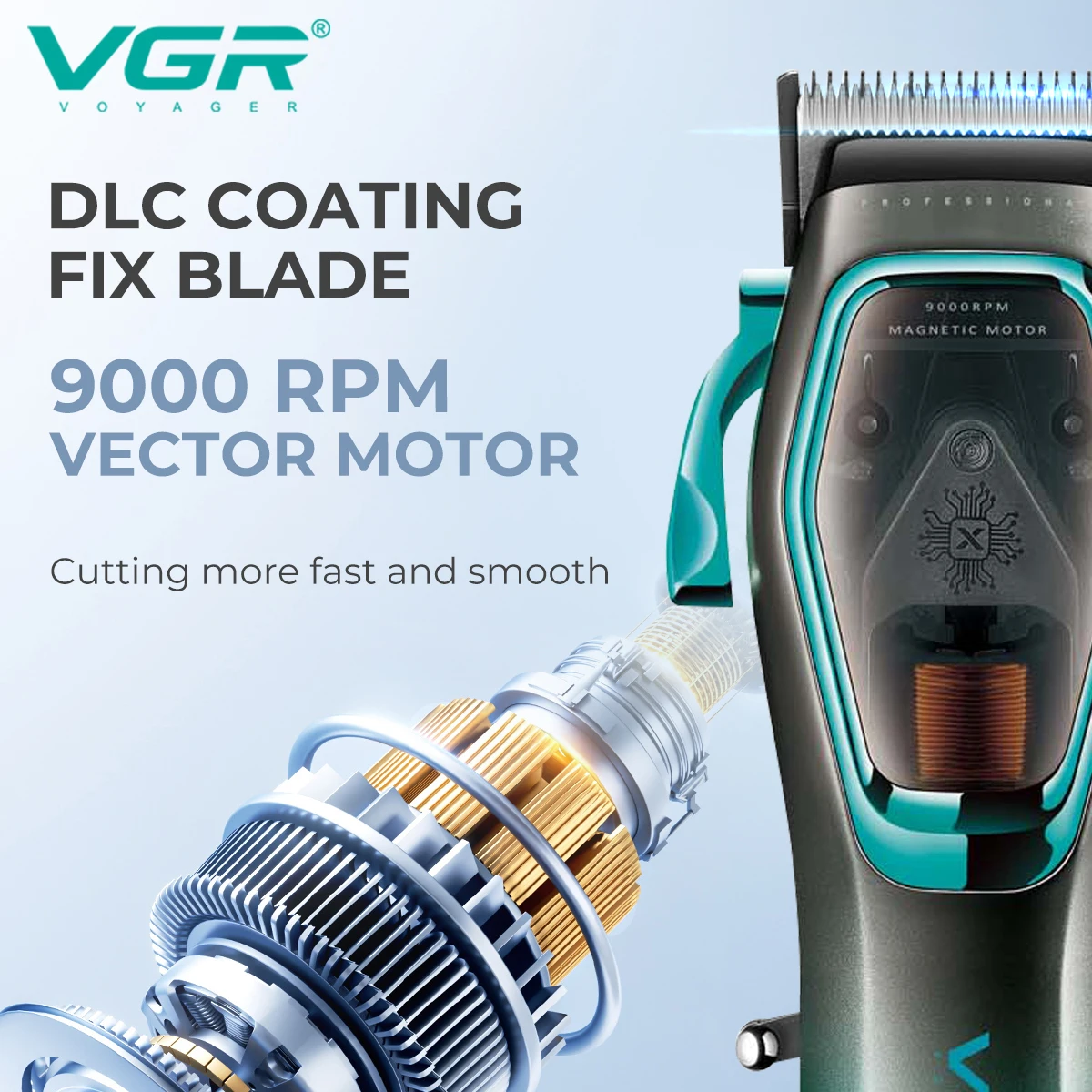 VGR ماكينة قص الشعر ماكينة قص الشعر اللاسلكية ماكي...