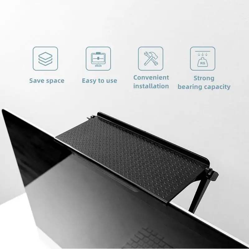 Scaffali portaoggetti per televisione TV Monitor LCD Supporto Scaffale per elettrodomestici Organizzazione Gadget Organizzatore da parete per scrivania