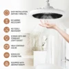 IRALAN Modern ceiling fan light bedroom invisible ceiling fan light fan integrated light indoor decoration lighting air supply 5