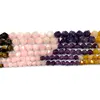Natural Gemstone 7 Chakra Agate Amethyst Tiger Eye Faceted Round Stone Beads For Jewelry Making DIY Women Bracelet Necklace 15‘’ 4