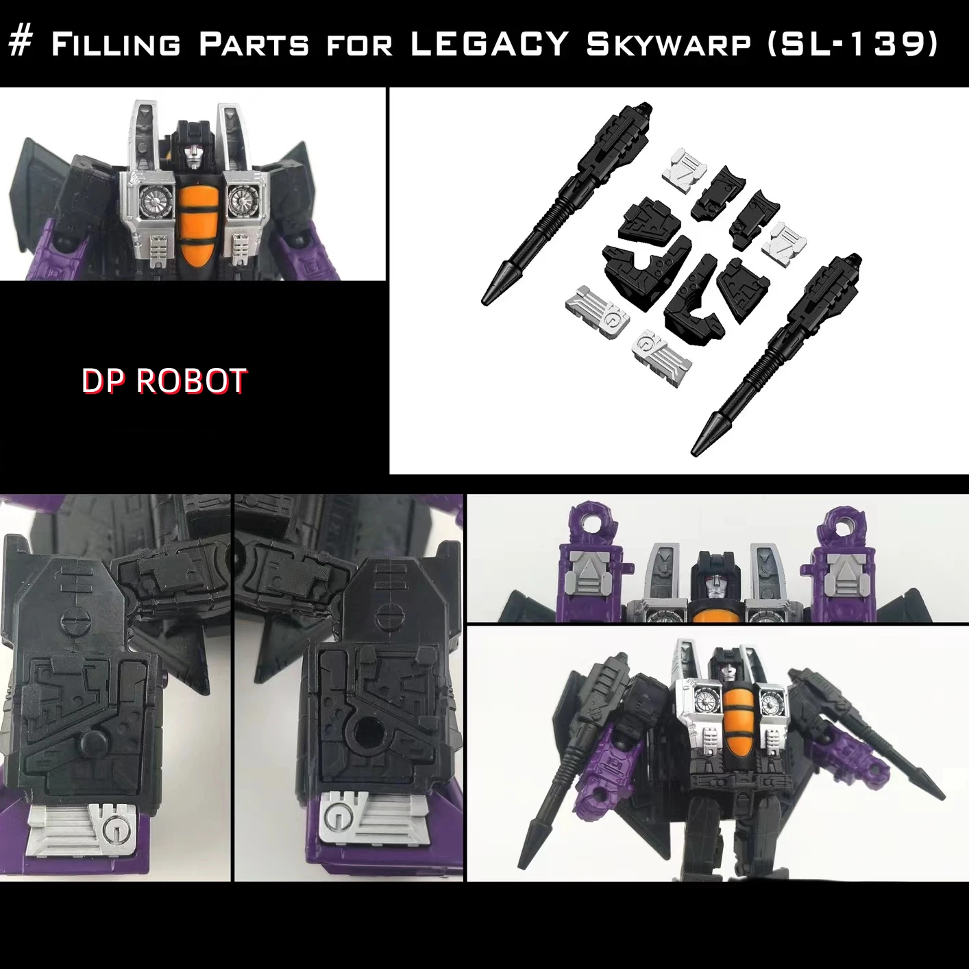 

NEW Shockwave Lab SL-139 Upgrade Kit Filling Parts Null Rays For Transformation Legacy Skywarp Core Action Figure Accessories