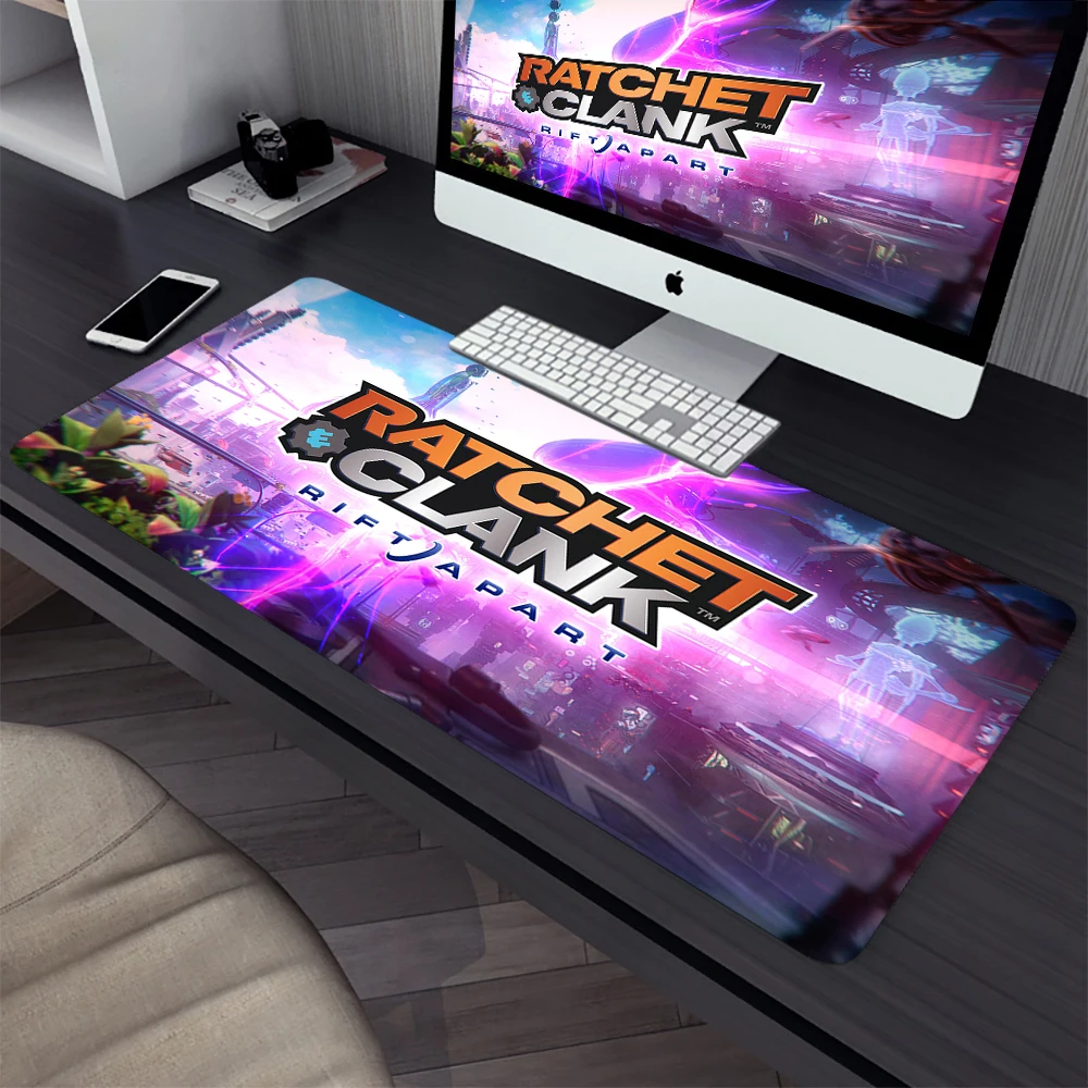 Ratchet And Clank Rift Apart Large Gaming Mouse Pad Computer Mousepad Pc Gamer Mouse Mat Office Mausepad Keyboard Mat Desk Pad