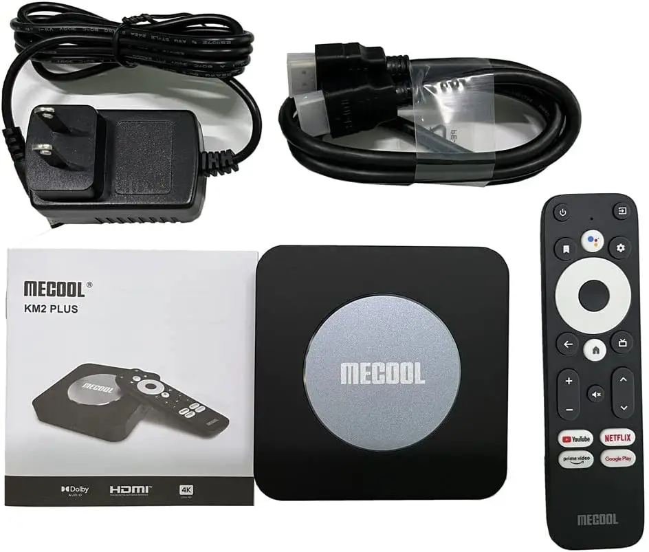 TV Box Mecool KM2 Plus Convertidor a Smart TV Android 11 Pack de 2 unidades