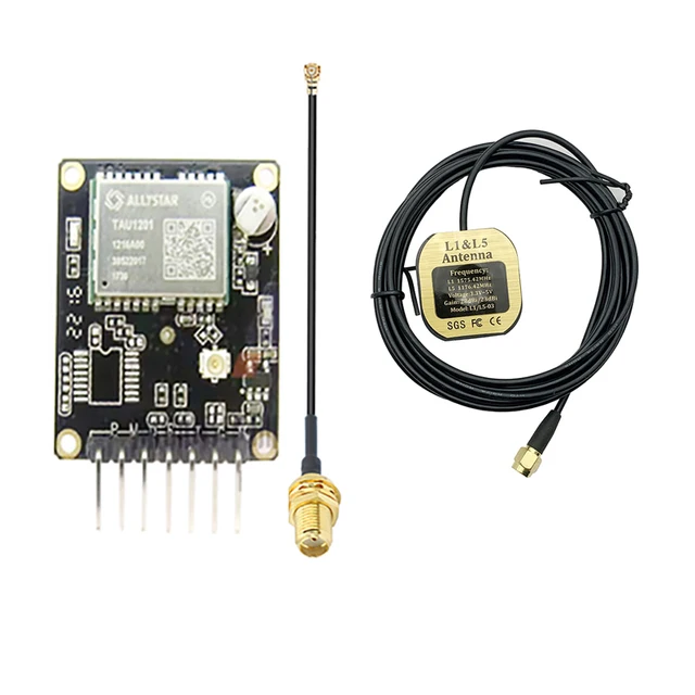 Multimode Dual Band GPS L1+L5 BDS GLONASS GALILEO QZSS GNSS Satellite Navigation Positioning Module TAU1201 Submeter Accuracy 1