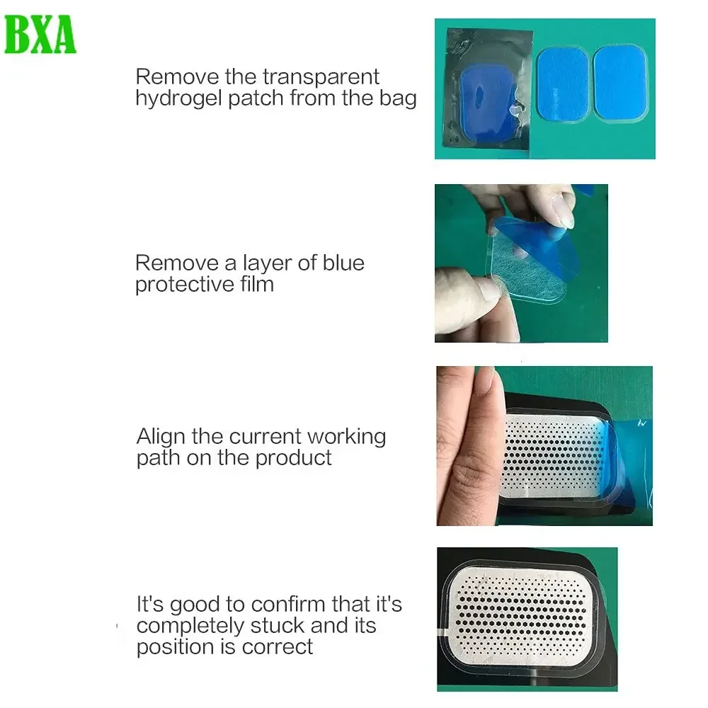 4cmx6cm Replacement ABS Gel Pads for EMS Muscle Stimulator Exerciser Trainer Abdominal Replacement Gel Patch Accessores
