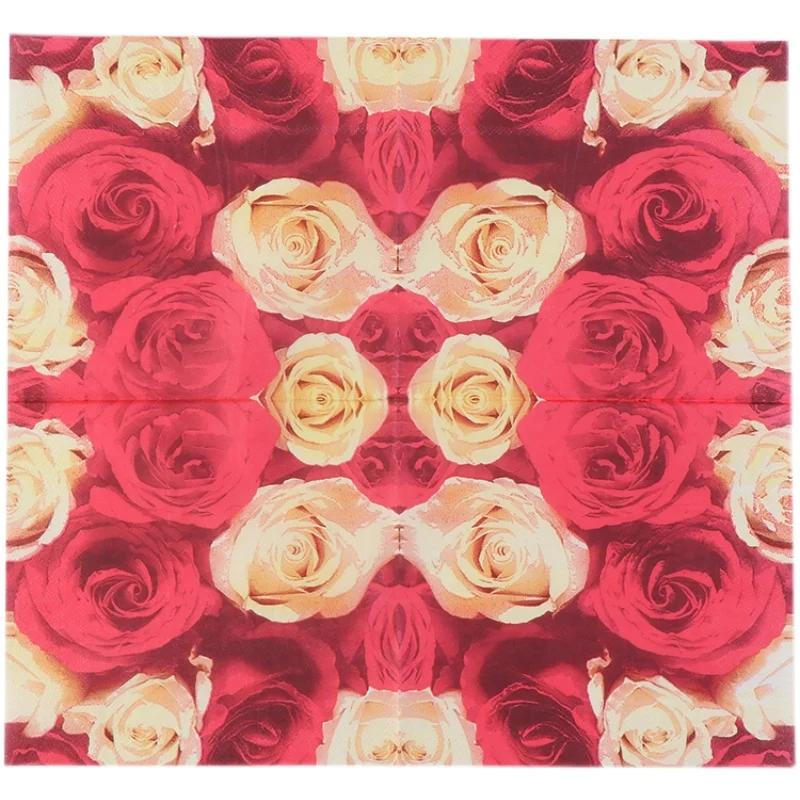 Wedding Paper Napkins 20pcs Colourful Printed