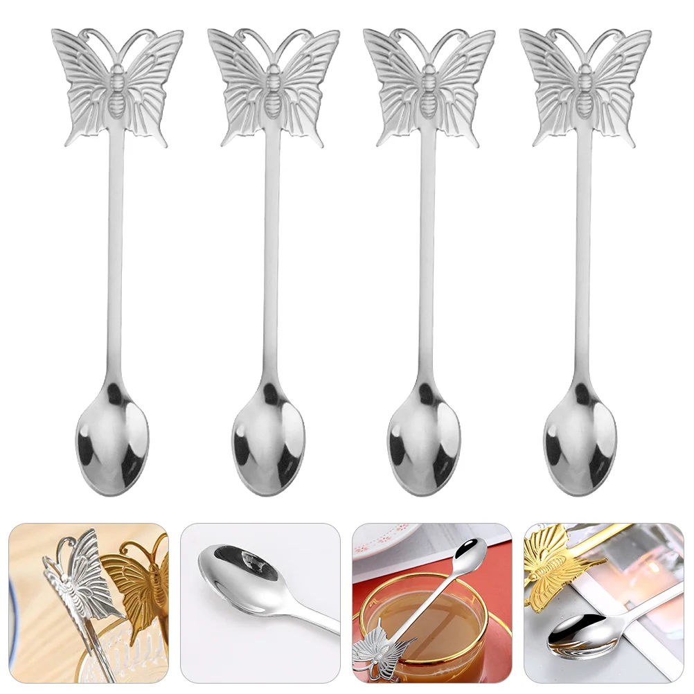 

Spoon Spoonsice Dragonfly Shovels Pudding Serving Appetizer Table Metal Dinner Korean Cocktail Stirring Coffee Cream