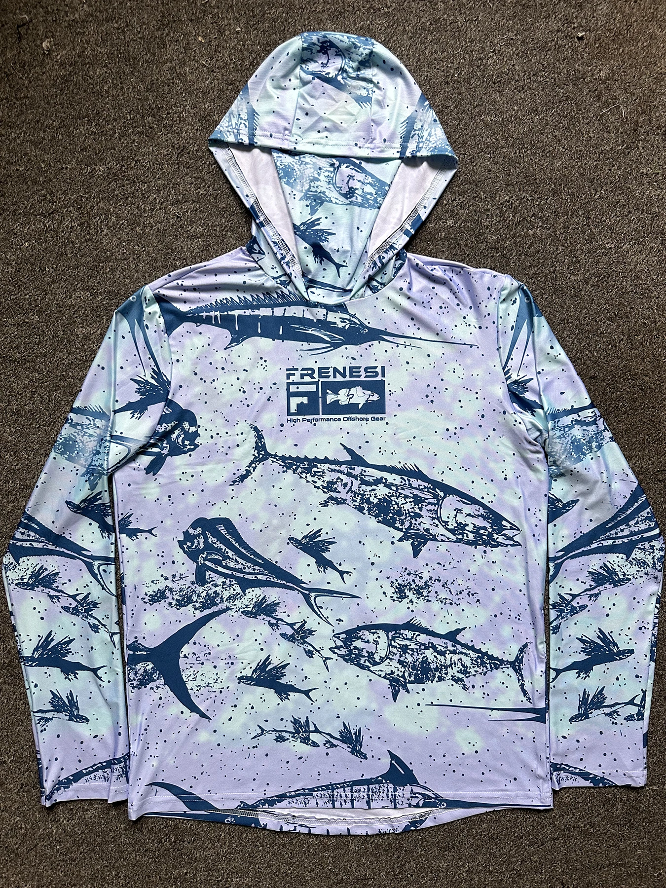 Frenesi Fishing Shirts Fishing Clothing Hoodie Shirt Quick Dry Fishing Apparel Camisa De Pesca Long Sleeve Face Cover Fossil Series Shirt