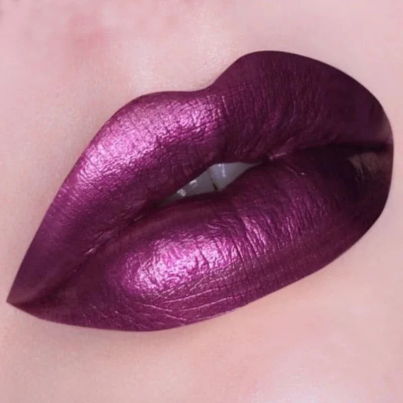 Radiant Matte Metallic Lip Gloss Set - Long-Lasting, Waterproof, Non-Stick Formula
