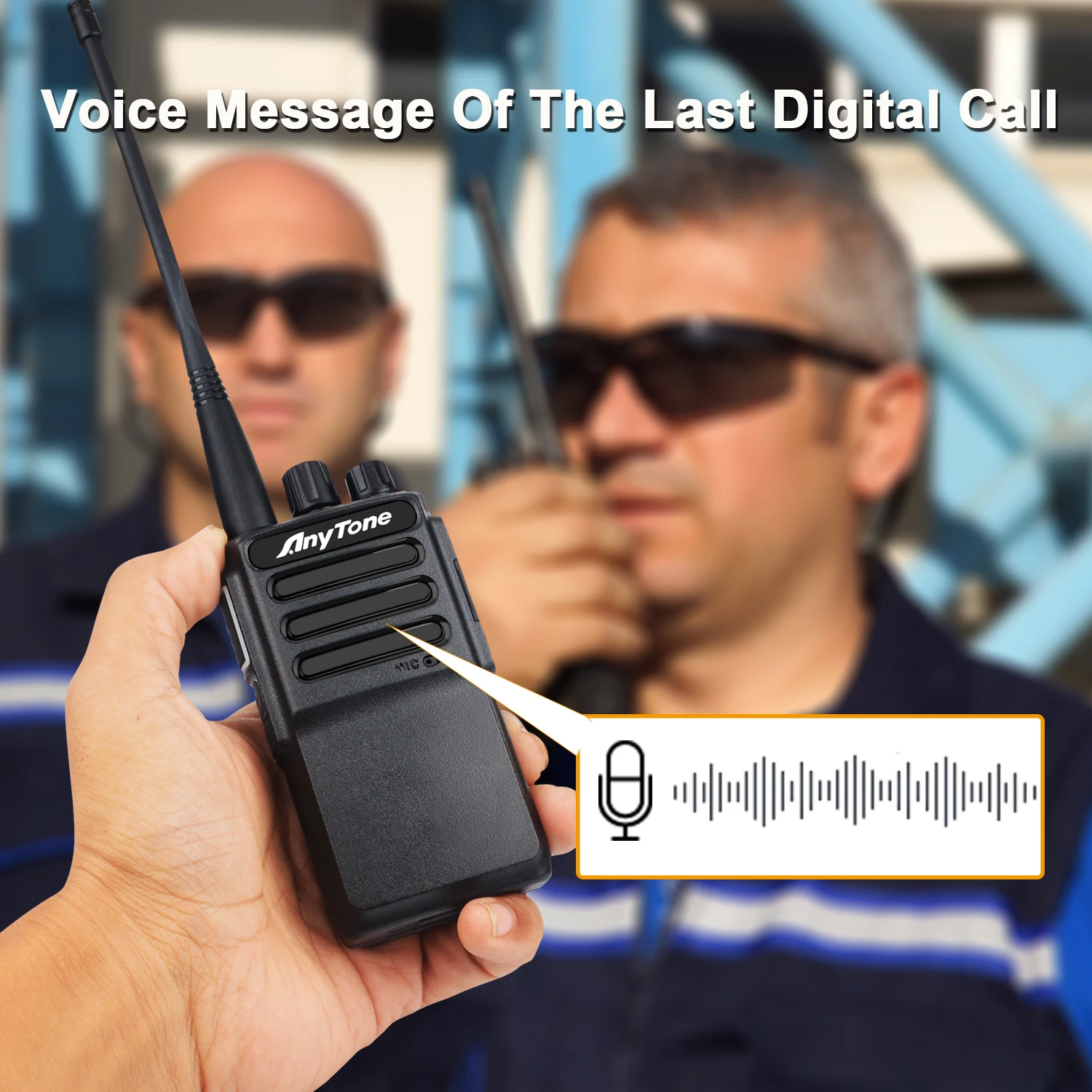 Anytone AT-D168 UHF 400-480MHz Walkie Talkie 5W 256Ch AES256 ARC4 Encryption Digital DMR & Analog DTMF 2Tone 5Tone Two Way Radio 5