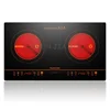 Double Electric Stove Infrared light Wave Heating Double Cooker ceramic hob kitchen equipment 220V 2400W 1