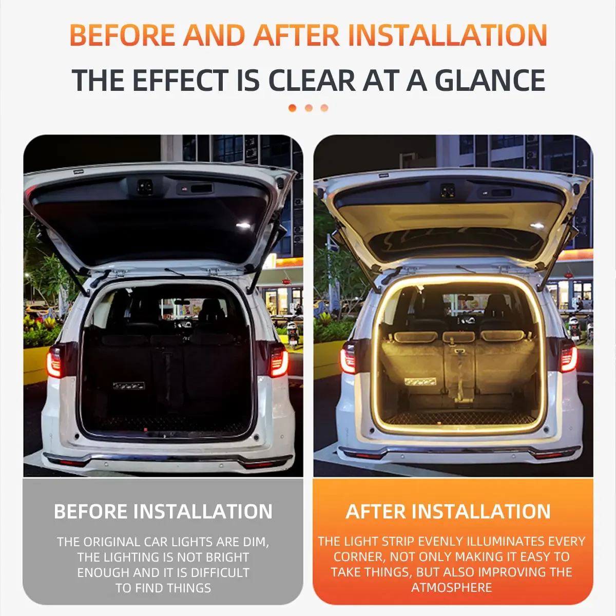 รูปสินค้า LED Trunk Light 4.2M ไฟท้ายอัตโนมัติ 12V สว่างคมชัด