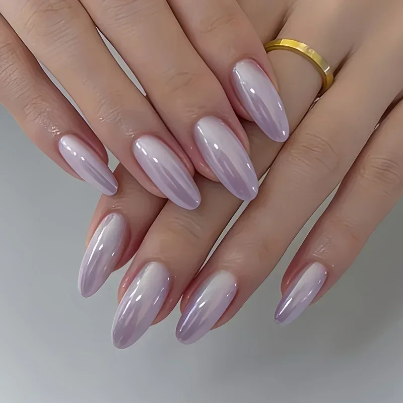 Purple Strengthening Base Coat - Air-Dry, Quick-Dry with Pearl Effect, Perfect