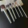 BB Series Silver 6pcs Makeup Brushes Set Foundation Loose Powder Concealer Eyeshadow Brush Cosmaetic Tools For Beauty 2