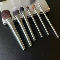 BB Series Silver 6pcs Makeup Brushes Set Foundation Loose Powder Concealer Eyeshadow Brush Cosmaetic Tools For Beauty 2
