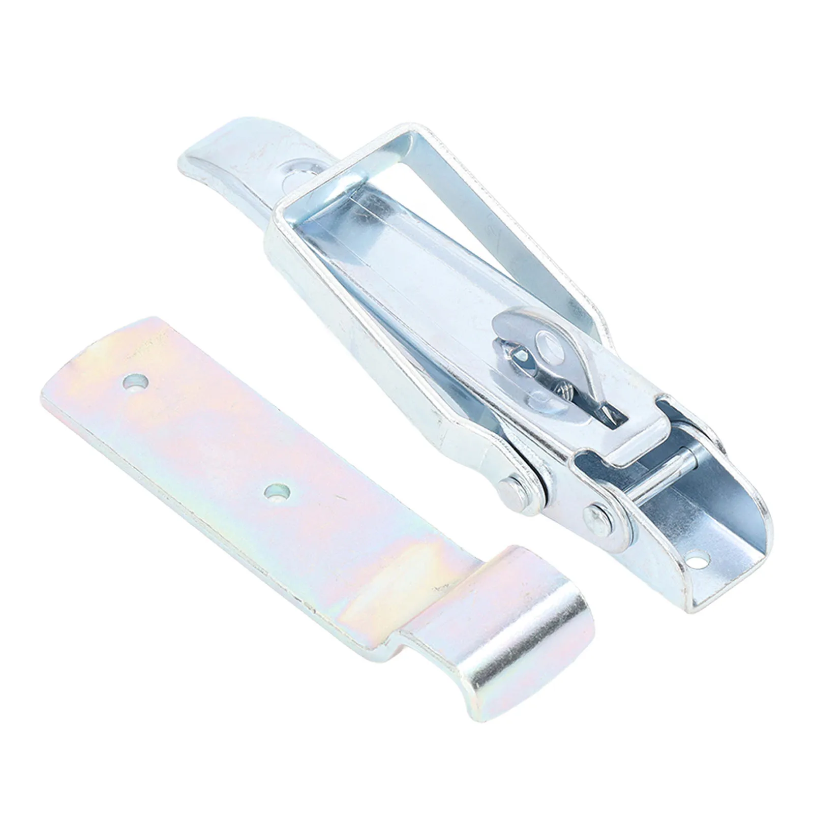 Trailer Lift Door Latch Heavy Duty Over Centre Body Clamp with Catch Plate for RVs Campervans