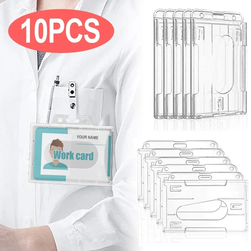 Hard Acrylic Plastic Work Card Holders Protector Cover Waterproof Anti Dust Transparent Case For Bus Cards ID Cards card holder,card protector,idol card protector