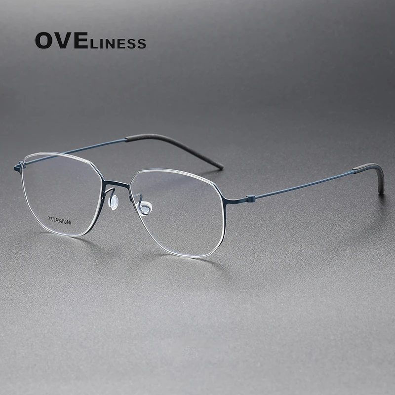 

New Titanium Alloy Glasses Frame Men Women Round Myopia Optical Prescription Eyeglasses Frames eyewear Super Light Spectacles