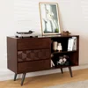 Georgina 45 Inch Solid Wood TV Stand, Under 10 Minutes Assembly Entertainment Center with Storage 4