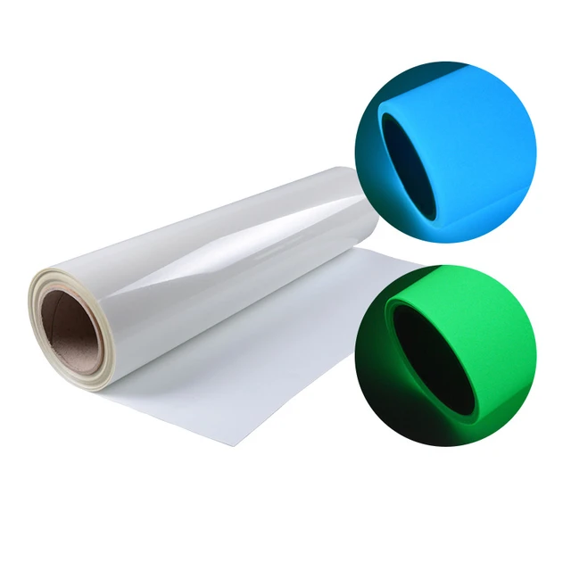 Luminous Heat Transfer Vinyl Glow In The Dark Blue Green Iron On