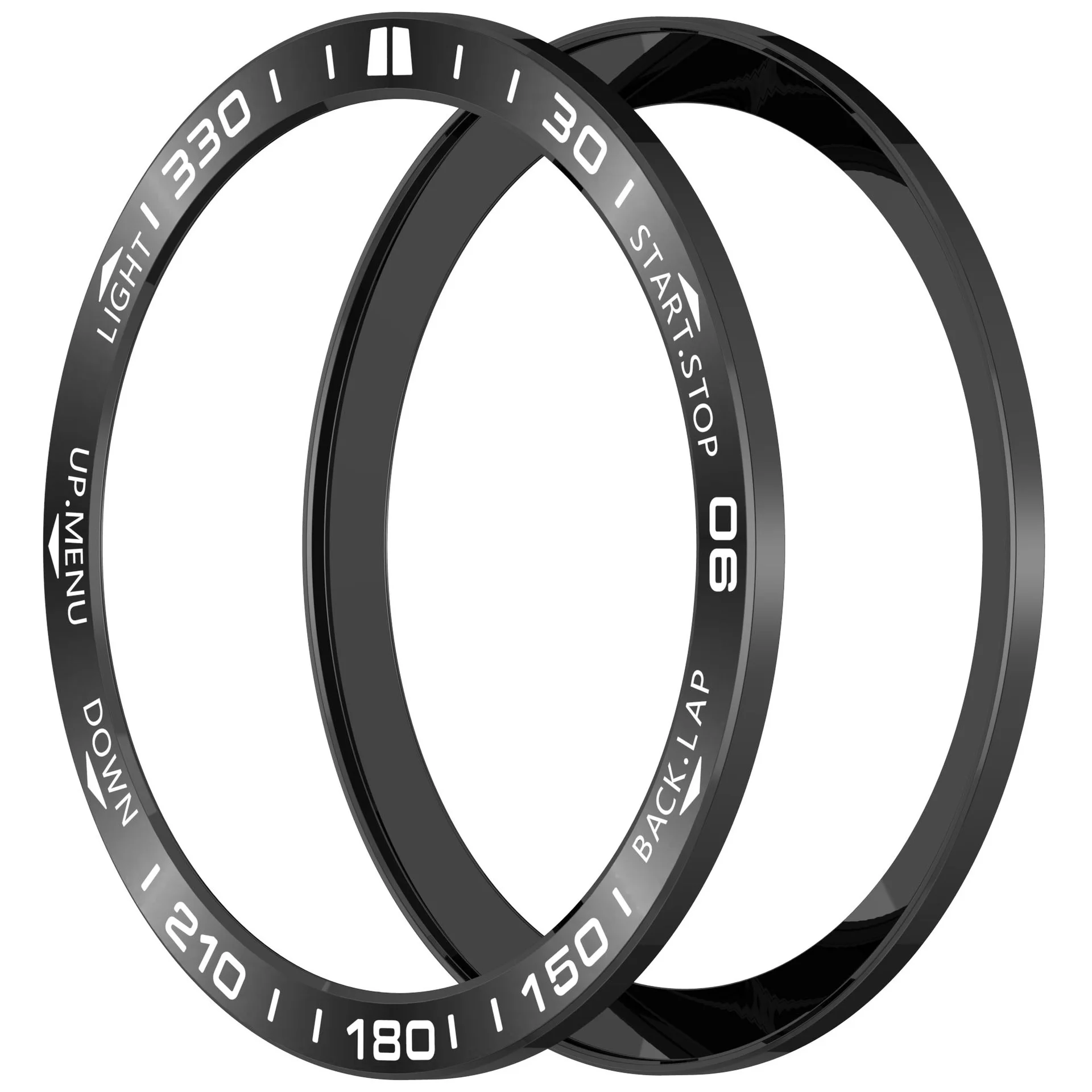 Premium Metal Bezel Ring with Time/Speed Scale Frame and Bumper Protection