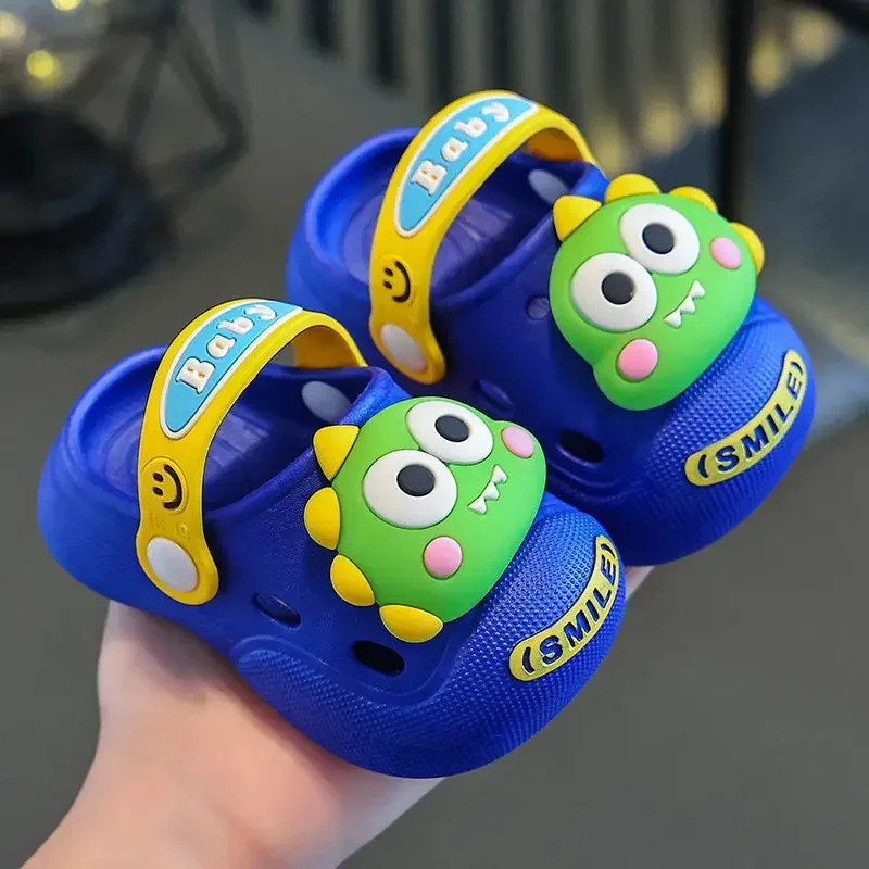 Anti-slip Children's Slippers Cartoon Soft Soled Walking Shoes Comfort Cute Cartoon Baby Boys Girls Outdoor Beach Slippers