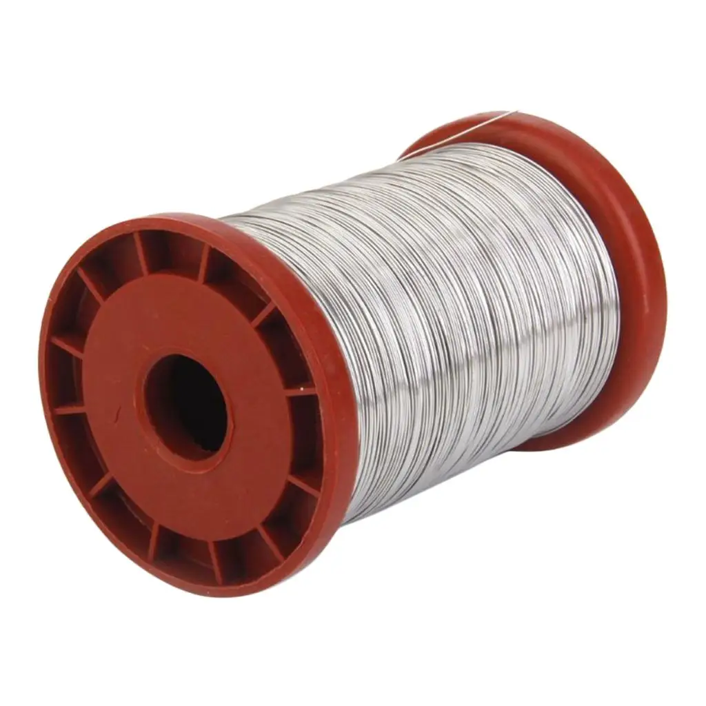 0.5mm 500G Stainless Steel Wire for Beekeeping Beehive Frames Tool 1 Roll, High Quality and long service life, Color Random, 5