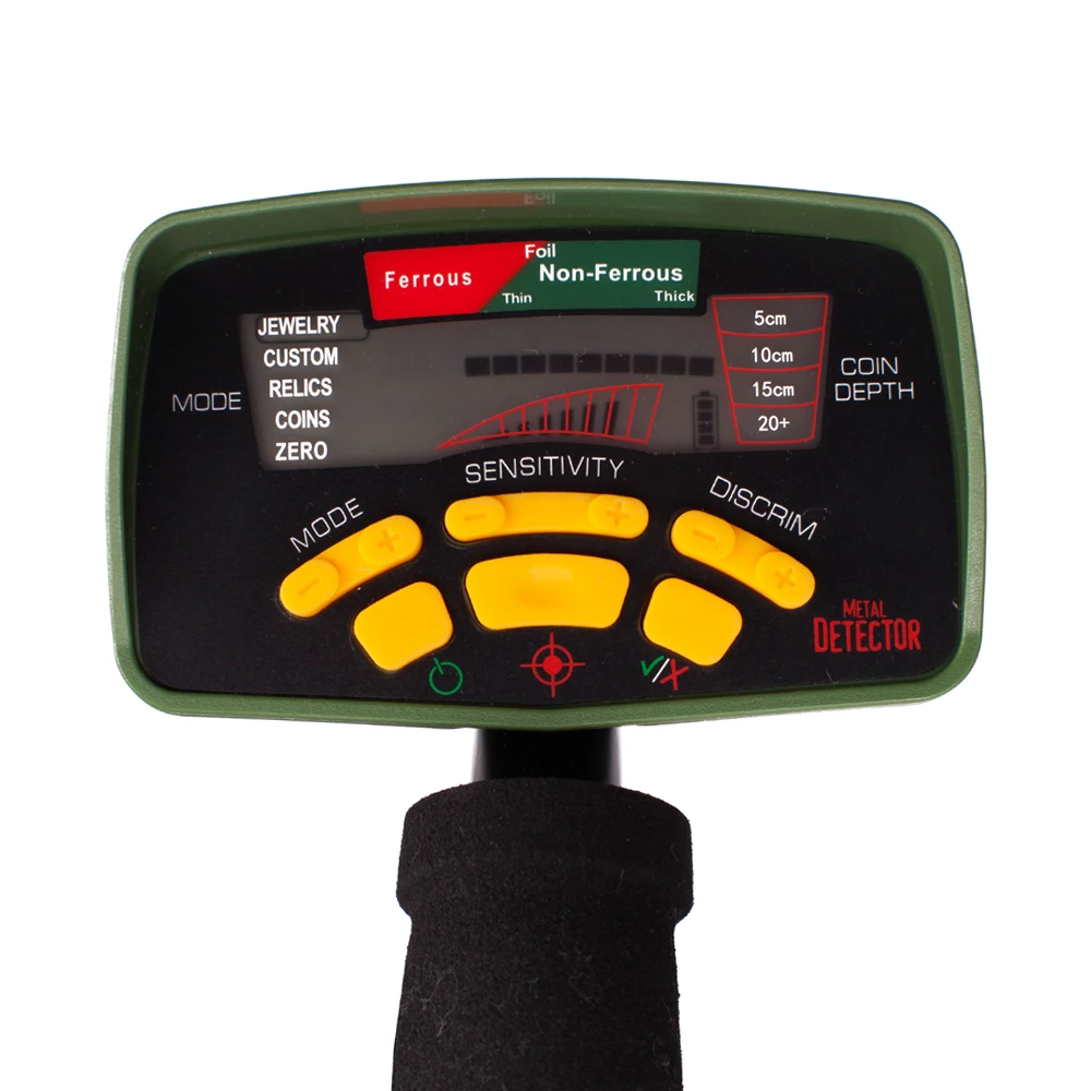 MD6450 MD6350 Control Unit Host for Metal Detector Battery BOX LCD Digital Display Main Panel Gold