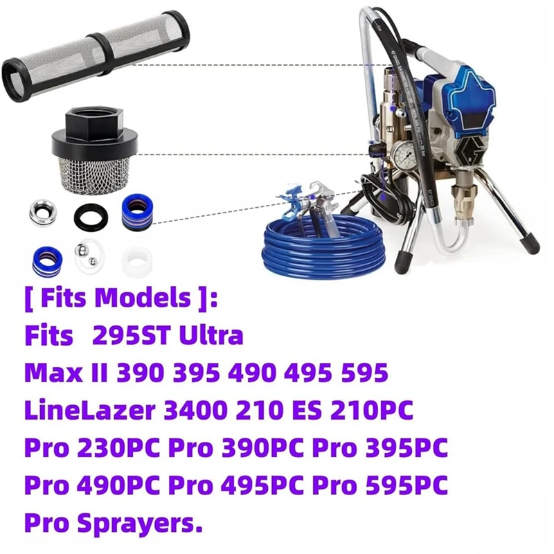 Y50A-244194 Pump Repair Packing Kit&246385 7/8Inch UNF Inlet Strainer Screen&246384 Pump Manifold Strainer Replacement Kit